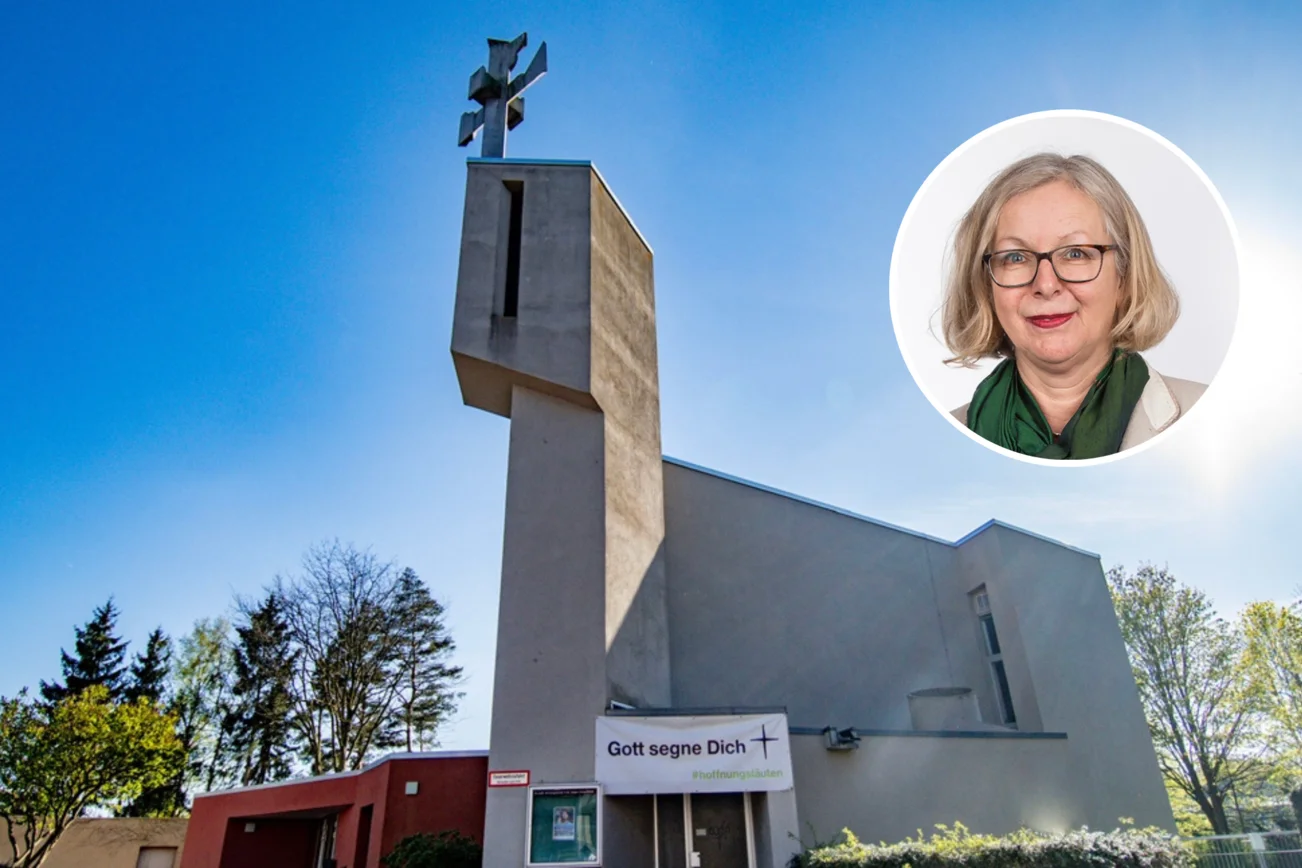 Eine Kirche plus eine Person