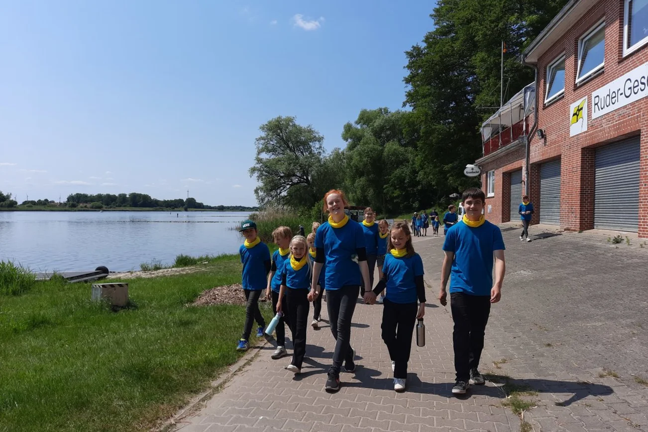 Mitglieder des Kinderchors Aumühle