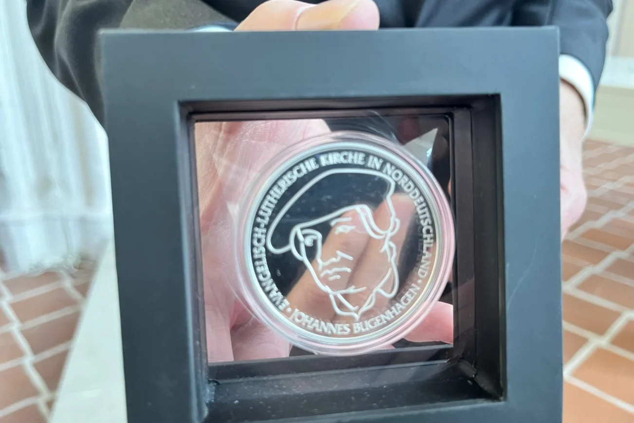 Eine Medaille