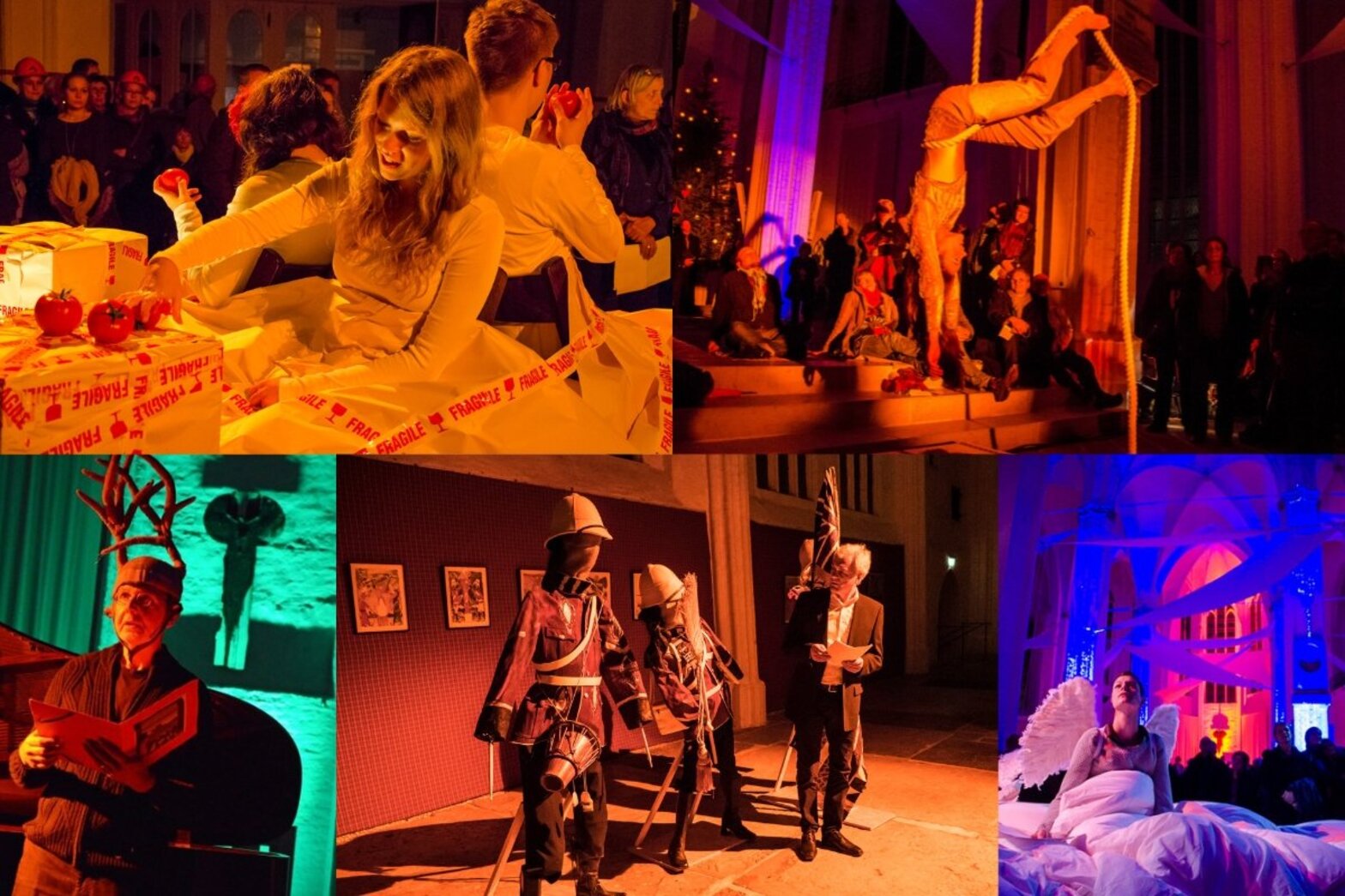 Collage aus mehreren Szenen der Petrivisionen