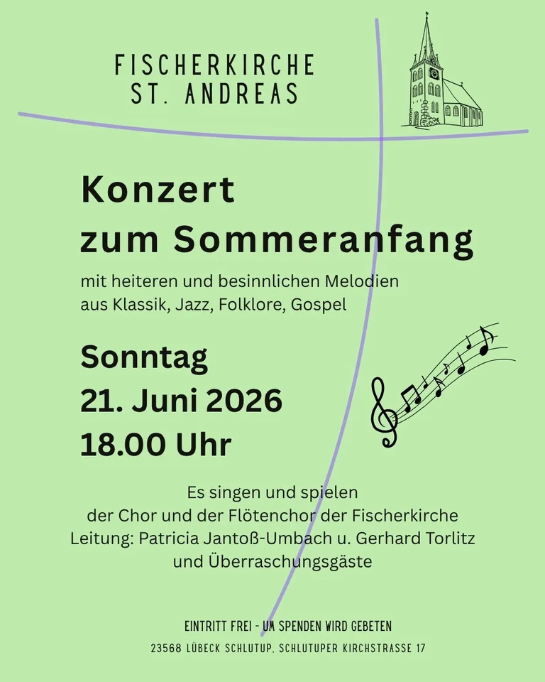 Plakat für das Sommerkonzert