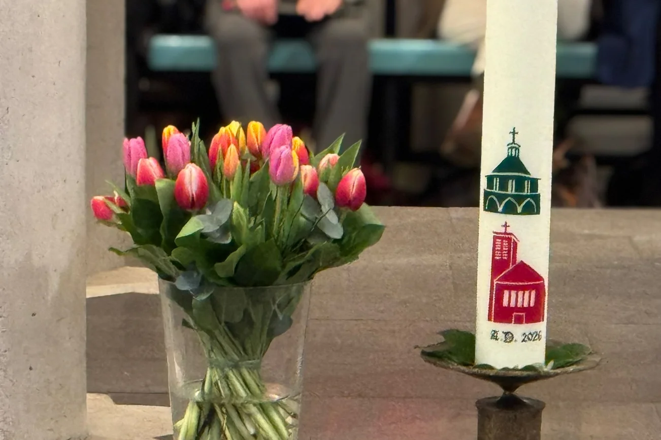 Fusionskerze der beiden Gemeinden Wohltorf und Aumühle