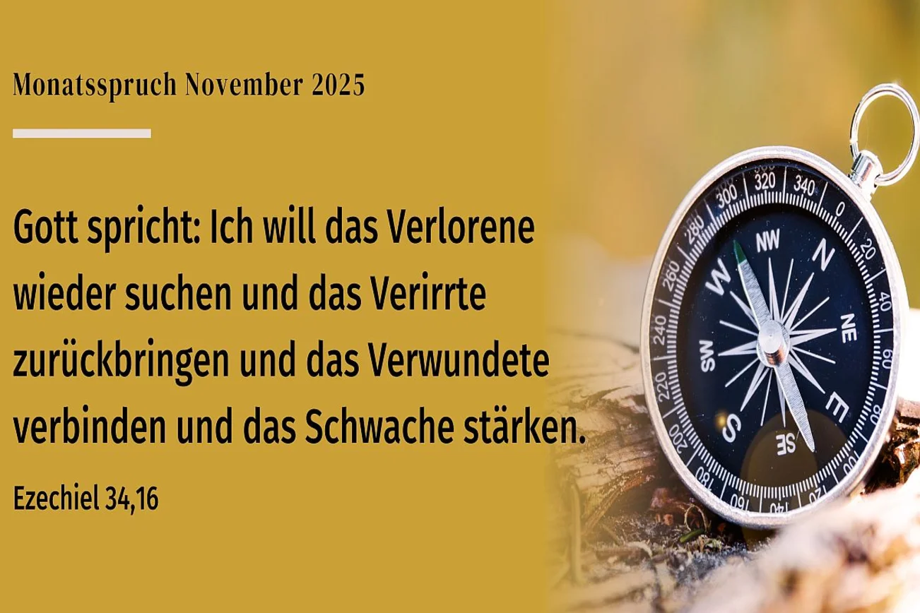 Kompass auf beigen Hintergrund