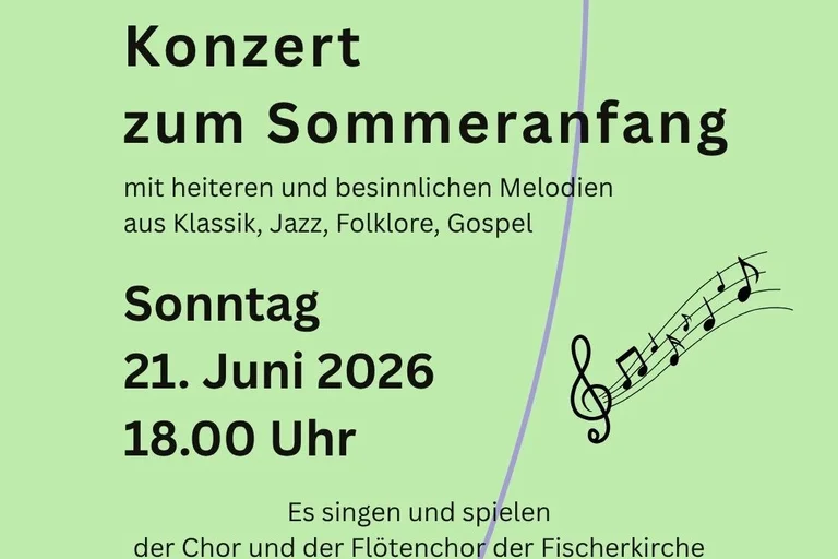 Plakat für das Sommerkonzert